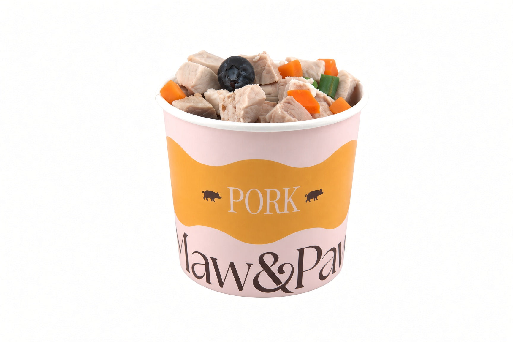 Maw&Paw Pork recipe container, front view