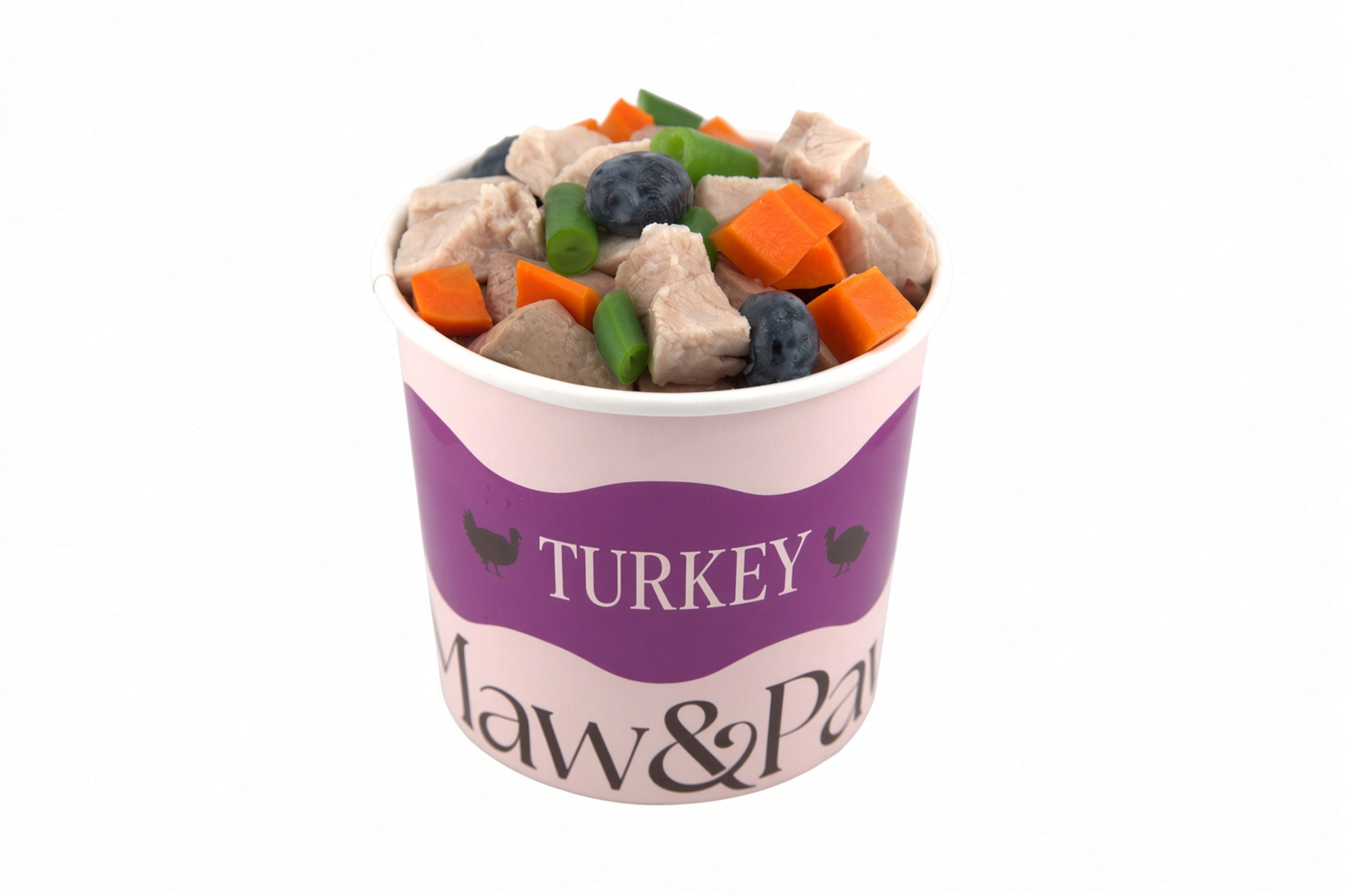 Maw&Paw Turkey recipe container, front view