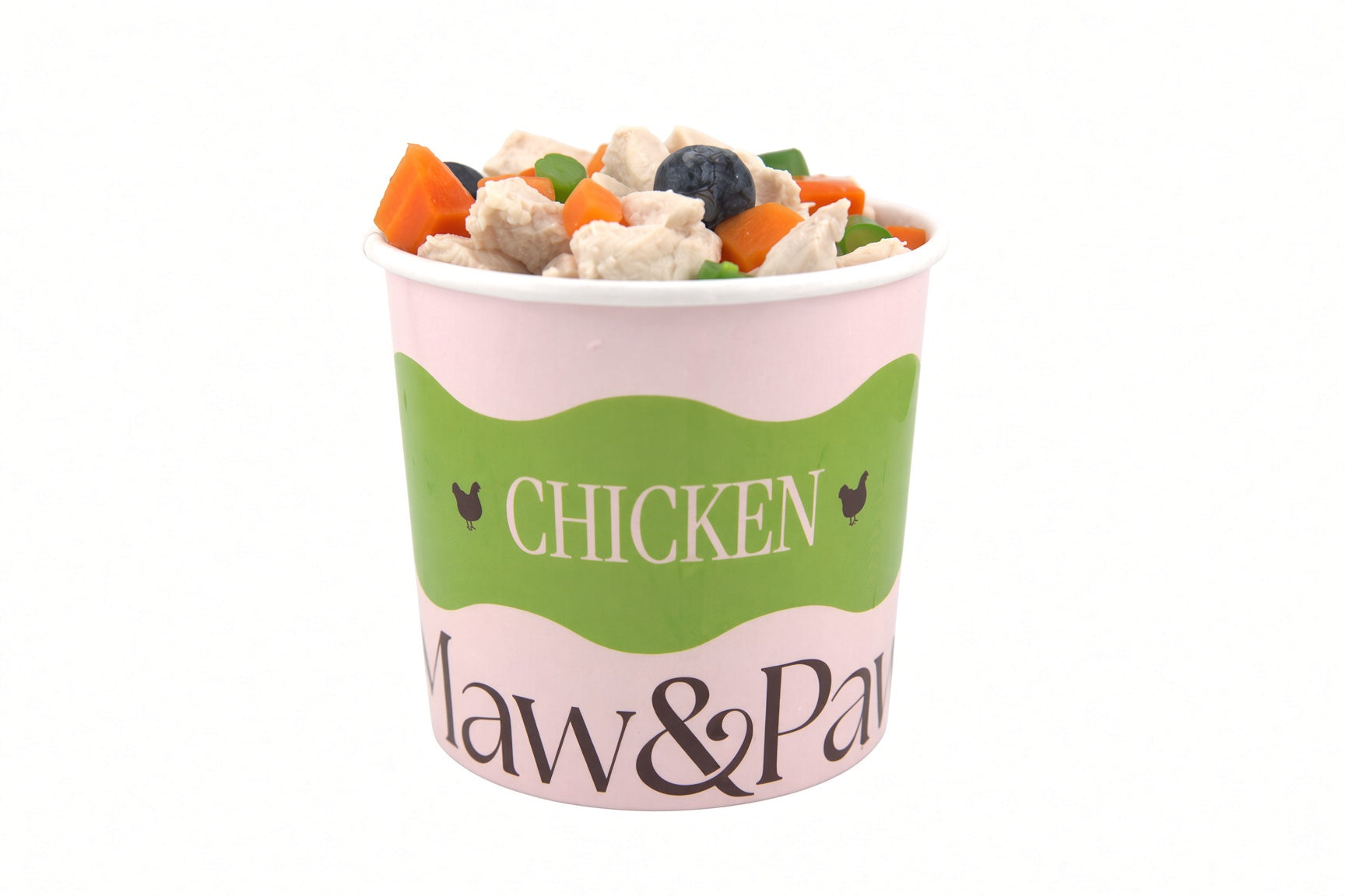 Maw&Paw Chicken recipe container, front view
